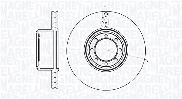 MAGNETI MARELLI Тормозной диск 361302040488